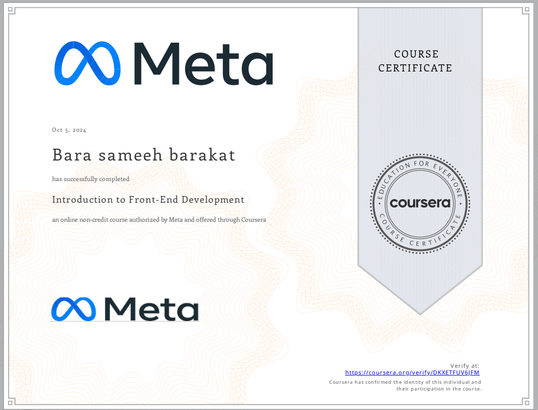 Front End Development